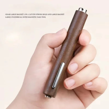 Strong 3-in-1 Magnetic Stick for Cat Eye Gel Polish – Nail Magnet Pen for Glitter Effect Manicure Design
