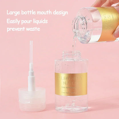Refillable Nail Bottle: Empty Press Pump Dispenser for Nail Polish - Available in 150/200/300ml Sizes, Ideal for Manicure Tools