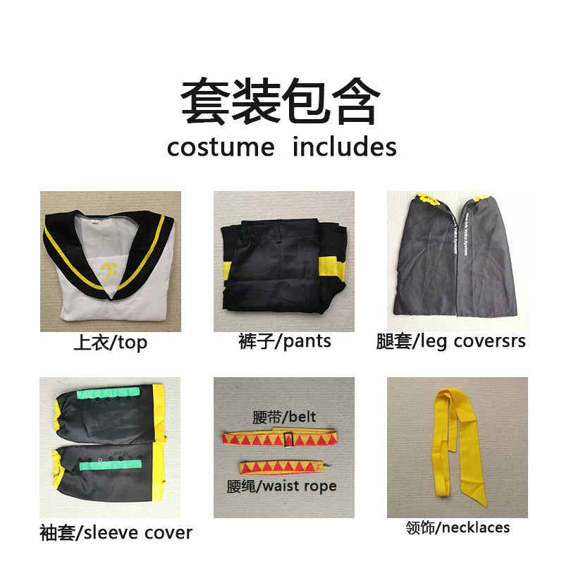 Anime Rin & Len Cosplay Costume — Kagamine JK Uniform for Halloween, Comic Con & Cosplay Outfits
