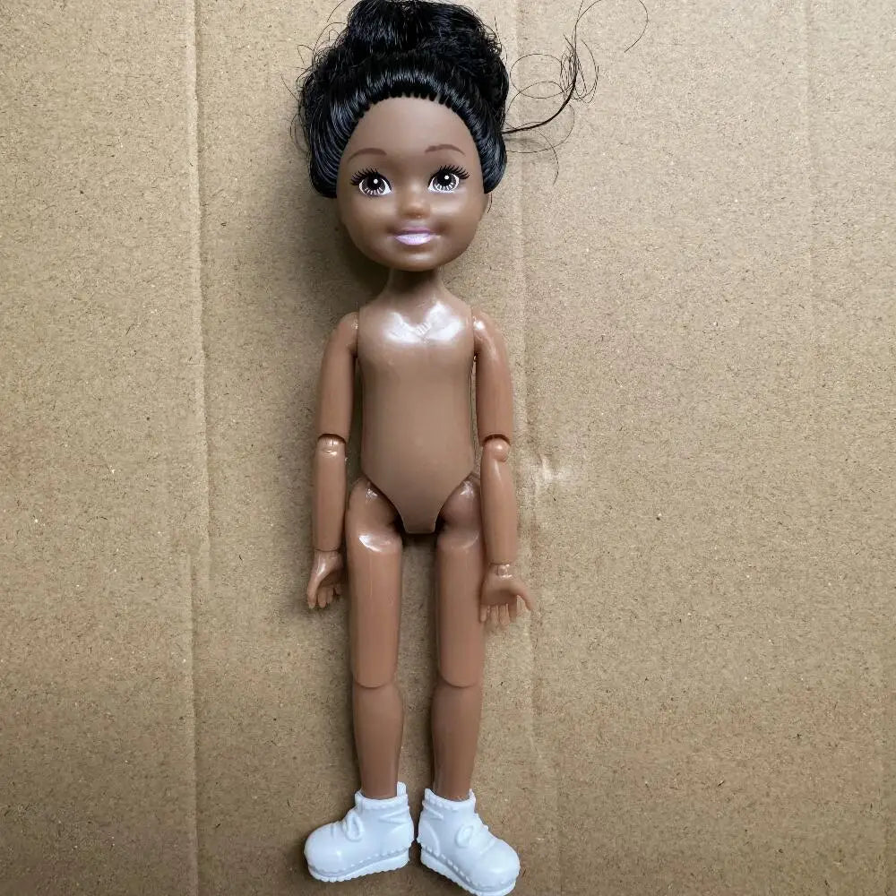 14cm Little Kelly Movable Doll — 5-Inch 1/12 BJD Reborn Toy for Boys & Girls, Dark/Light Skin, White, Blonde & Black Hair