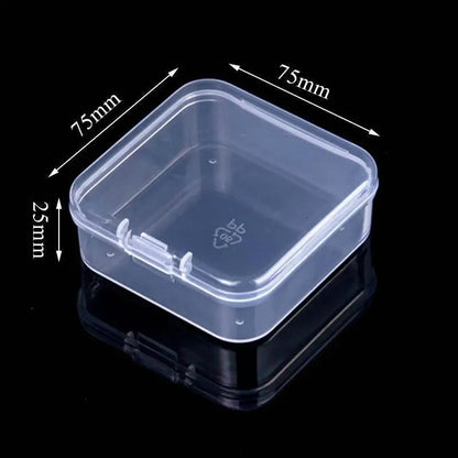 Mini Rectangular Plastic Storage Box – Translucent, Dustproof Jewelry & Small Item Container