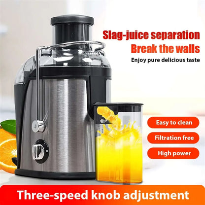 400W Juice Extractor — 22000RPM Motor, 3" Wide Chute, 2-Speed Juicer for Whole Fruits & Vegetables, Easy-Clean Design