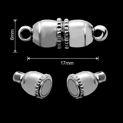 Magnetic Jewelry Clasps - Strong Buckle Connectors with Lobster Clasps for DIY Bracelets, Necklaces & Jewelry Making