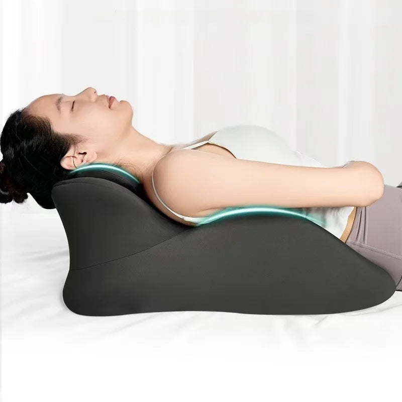 Prone Sleeping Pillow – Memory Foam Varicose Cushion, Ergonomic Waist & Cervical Traction Support for Body Relaxation