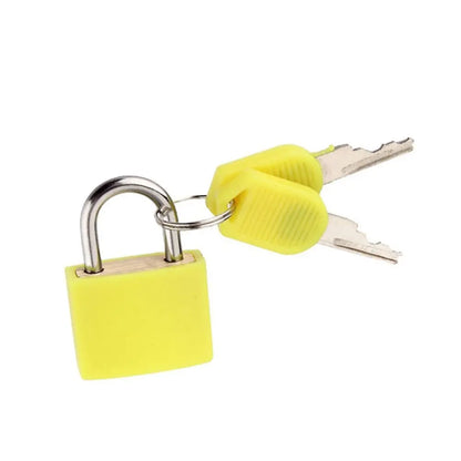 23mm Mini Coloured Padlock | Small Suitcase, Cabinet, Bookbag, Luggage & Home Ornament Lock for Travel Supplies