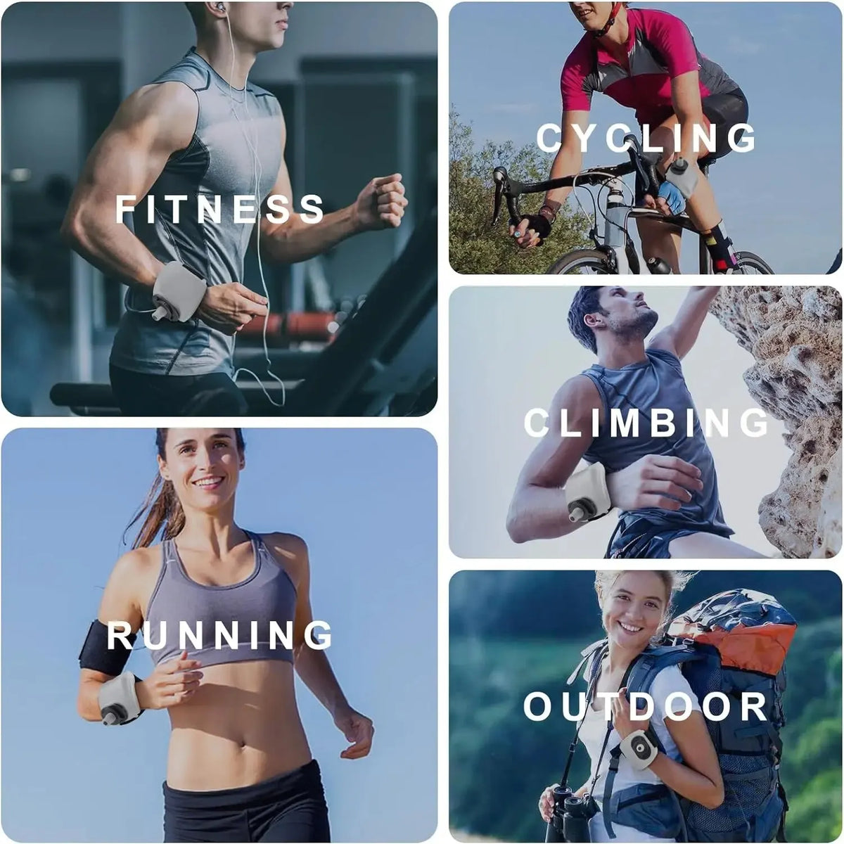 200ML Sport Water Bottle Wrist Kettle - Portable Silicone Wrist Storage Bag for Outdoor Running, Riding, Fitness, Climbing