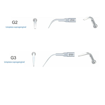 5 Work Tips Woodpecker G1, G2, G3, G4, P1 for Dental Cleaning – Woodpecker Dental Tools