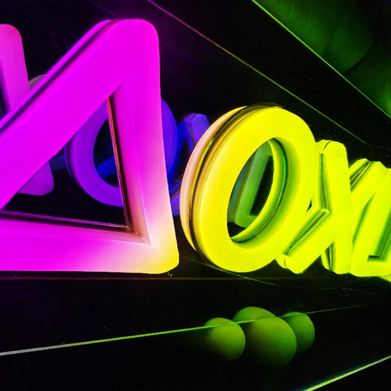 Neon 3D LED Table Lamp – Colorful Thousand Layer Mirror Light for E-Sports, Bedroom, Birthday & Party Decor