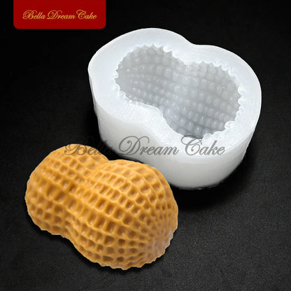 Peanut Design Silicone Mousse Mold – Pudding, Fondant, Chocolate & DIY Cake Decorating Bakeware Tool