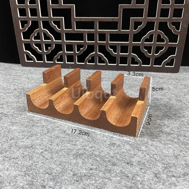 Japanese Sushi Rack – Wooden Taco & Snack Food Holder, Wood Plate Cuisine Stand for Sashimi & Sushi, Restaurant & Home Use
