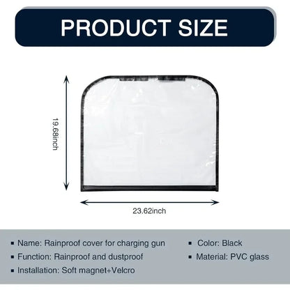 Outdoor Protection Cover for Electric Vehicle Charger Port – Rainproof and Dustproof for Tesla Model 3/Y Sedan SUV Car Accessories