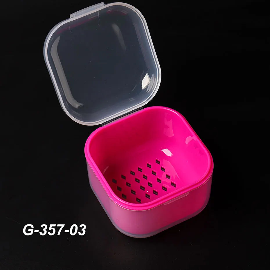 Portable Alcohol Disinfection Box - Nail Drill Bits & Grinding Head Sterilizer for Manicure Cleaning