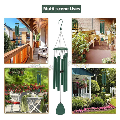 26 Inch Outdoor Wind Chimes - Decorative Garden, Porch & Balcony Hanging Chime for Farmhouse Decor