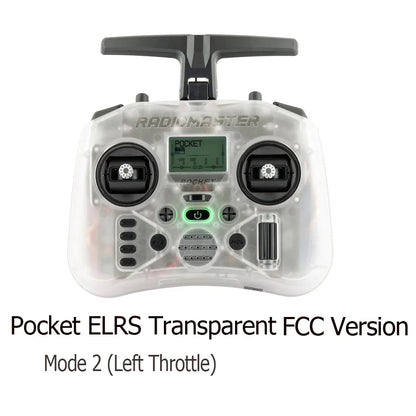 Radiomaster Pocket Hall Gimbal Portable RC Transmitter with Built-in LED Light & Foldable Antenna