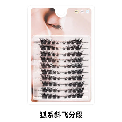Individual Lash Extensions Kit – DIY Cluster Eyelash Book, False Lashes for Home Makeup