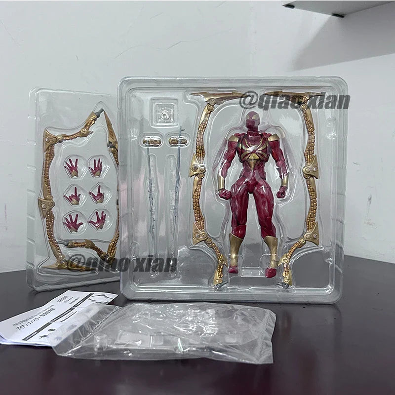 Amazing Yamaguchi Kaiyodo Iron Spider-Man Figure — Animation Collectible Action Model Toy, Birthday Gift