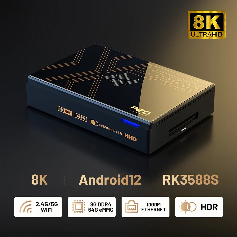 Kinhank Super Console X5 PRO – Retro Video Game Console RK3588, 8GB DDR4, 4TB HDD, 16,000+ Games, Plug & Play for PS2/PS1/SS/DC/N64