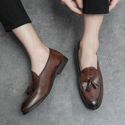 Men’s Formal Tassel Loafers - Classic Slip-On Business & Dress Shoes