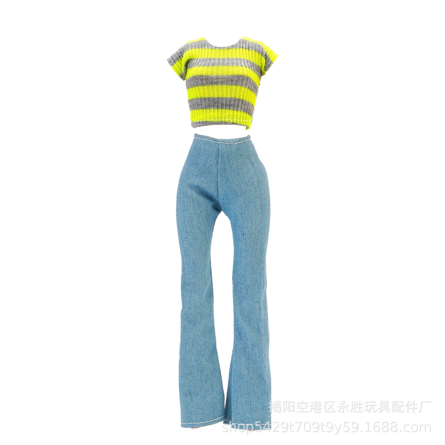 Fashion Doll Clothes for Barbie – Casual Dress, Pants & Trousers Outfit Accessories for Girls Gift Toy