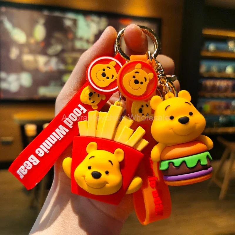 Anime Disney Keychain - Cute Mickey Mouse, Minnie, Lilo and Stitch Cartoon Keyring, Ornament and Car Pendant, Perfect Kids Gifts