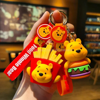 Anime Disney Keychain - Cute Mickey Mouse, Minnie, Lilo and Stitch Cartoon Keyring, Ornament and Car Pendant, Perfect Kids Gifts