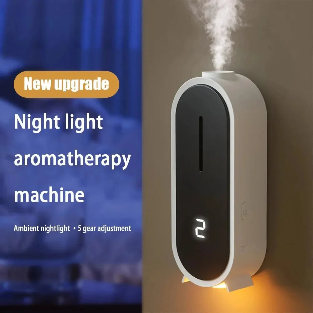 Automatic Fragrance Sprayer - USB Ambient Light, Wall-Mounted Aromatherapy Machine for Home & Commercial Use
