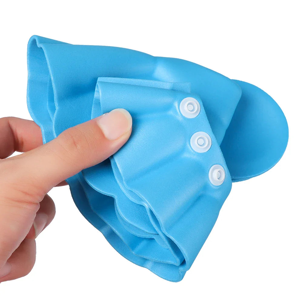1PC Adjustable Baby Shower Cap - Child Shampoo Hat with Waterproof Ear and Eye Protection - Infant Bath Visor for Hair Washing and Safety