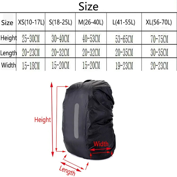Waterproof Backpack Rain Cover – Safety Outdoor Travel Bag Protector