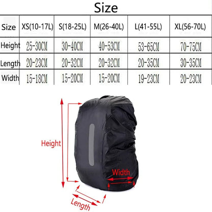 Waterproof Backpack Rain Cover – Safety Outdoor Travel Bag Protector