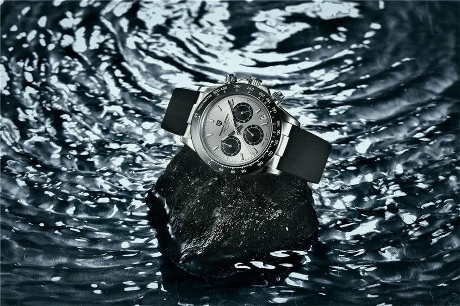 40mm PAGANI DESIGN V2 Men’s Quartz Watch – Sapphire Retro Chronograph Stainless Steel Waterproof