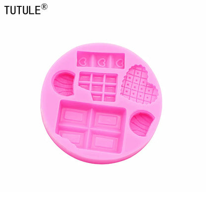 Cartoon Ice Cream & Candy Silicone Mold: DIY Handmade Chocolate Craft for Dessert Decoration - Baking Gadgets