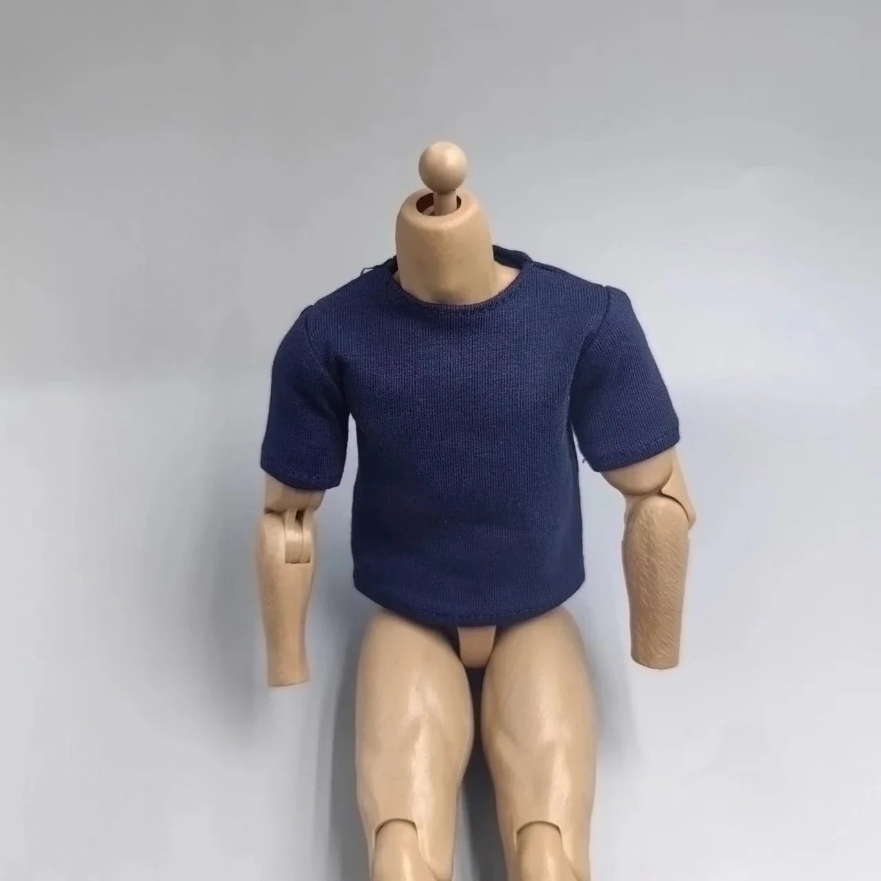 1/6 Scale Black T-Shirt for 12" (30cm) Action Figures — Male & Female DIY Model Accessories