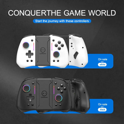 LinYuvo KS42 Meteor Light Wireless Joypad — 8-Color RGB Controller for Switch/Lite/OLED with Programmable Buttons, Turbo & Vibration