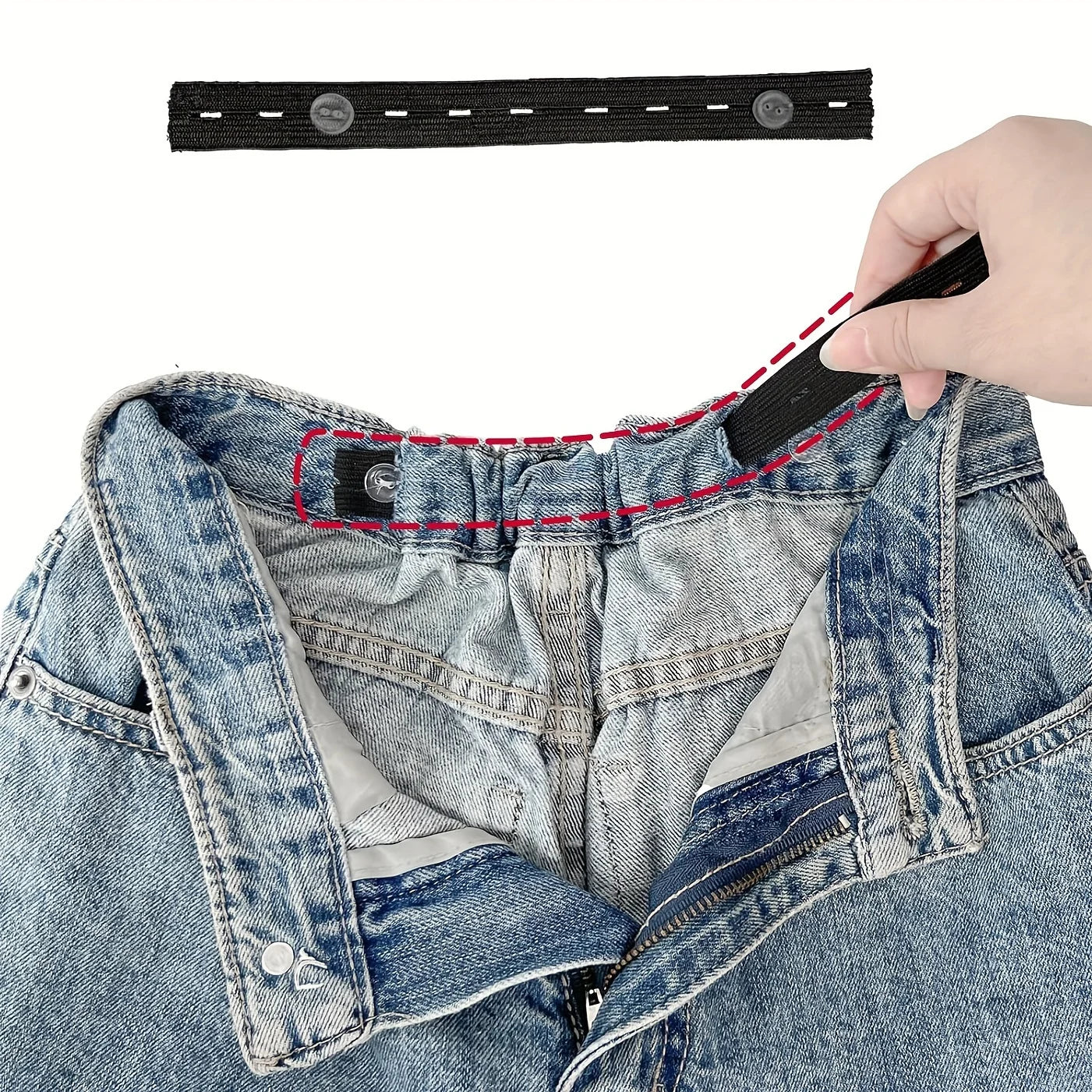 Invisible Belt Tightener Set (2pcs) – Seamless Trouser Waist Buckle Adjuster Sewing Tool