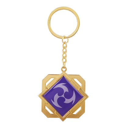 Genshin Impact Venti Eye Keychain 1:1 – Luminous Anime Cosplay Key Ring Backpack Pendant Gaming Accessories Gift