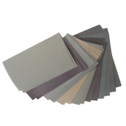 15-Piece Wet & Dry Sandpaper Set (400–3000 Grit) – Assorted Abrasive Sheets for Smoothing & Polishing