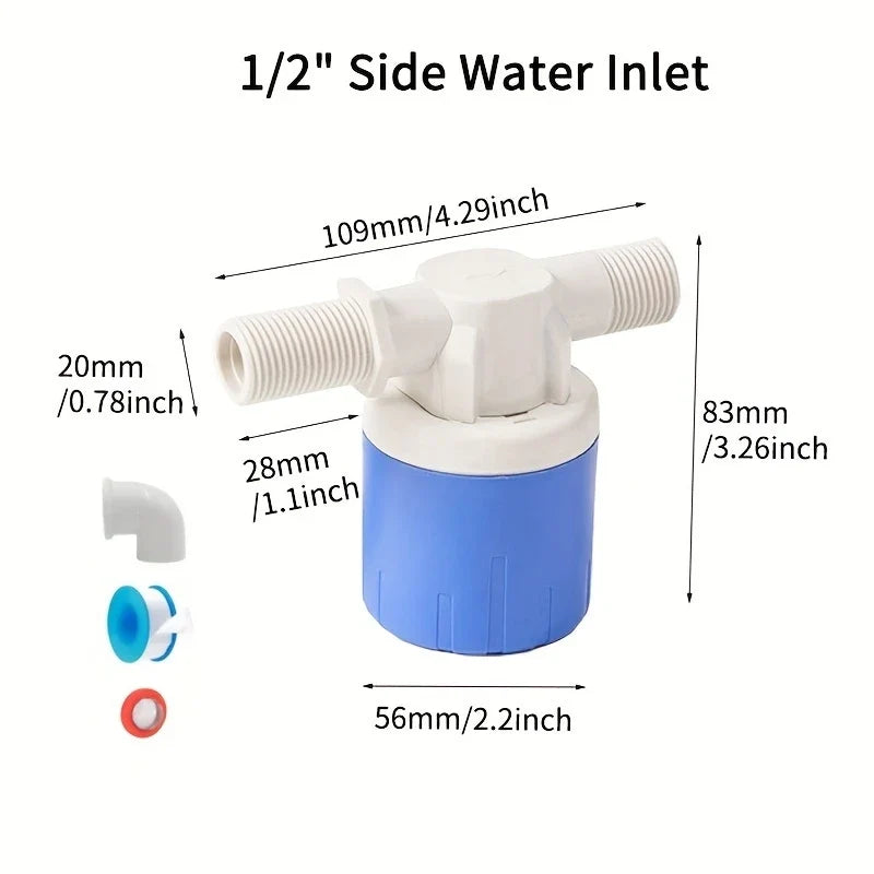 Automatic Water Level Control Float Valve - Mini Mechanical Shut-Off Valve for Water Tanks & Towers