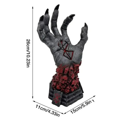 Gothic Witch Hand Resin Statue – Creative Wall Decor, Key & Bag Hanger, Aesthetic Home Ornament