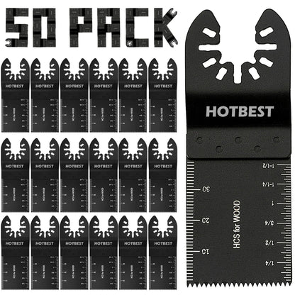 Oscillating Multi-Tool Saw Blades Set (10/60/100Pcs) – Fast Cutting Renovator Blades for Wood, Metal & Plastic Multi-Function Cutter Kit