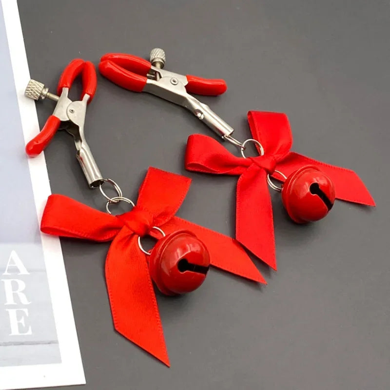 Stainless Steel Nipple Clip Accessories – Butterfly Style Metal Body Jewelry for Couples