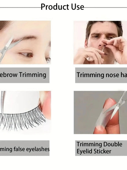 Small Stainless Steel Scissors for Nails, Eyebrows & Nose Hair – Facial Trimmers & Beauty Tools