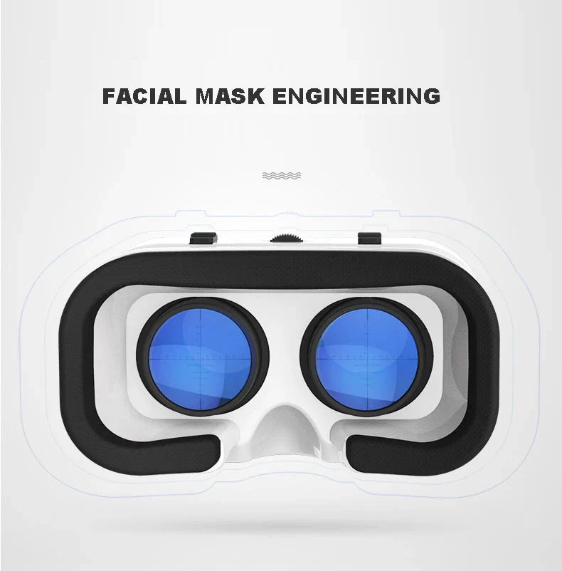 Shinecon 3D VR Headset – Virtual Reality Glasses with Helmet Lenses for Smartphones
