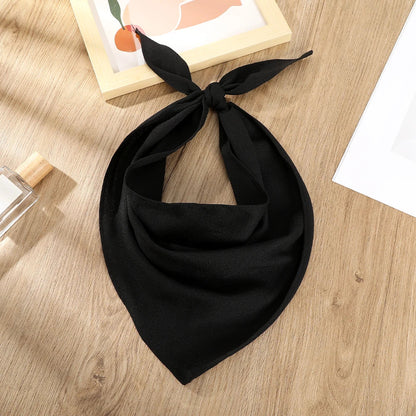 Haimeikang Solid Color Turban Hairbands – Elegant Black & White Headbands, Fashion Bandana Hair Accessories for Women & Girls
