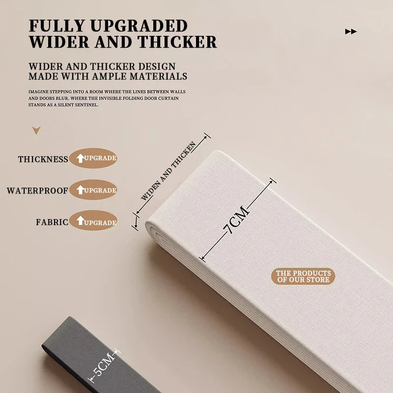 Elegant Folding Door Curtain – No-Punch Design for Privacy & Stylish Home Space Partitioning