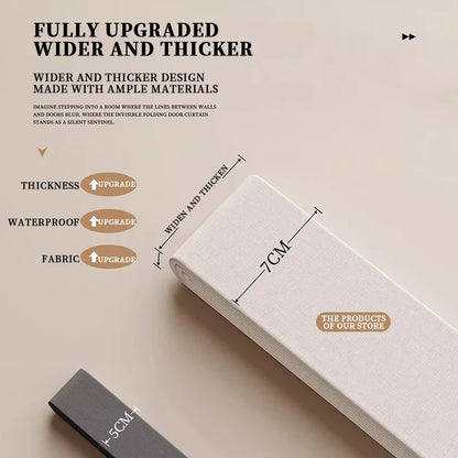 Elegant Folding Door Curtain – No-Punch Design for Privacy & Stylish Home Space Partitioning