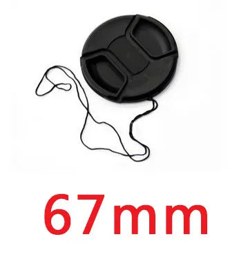 Camera Lens Cap Holder Cover — Fits Canon, Nikon, Sony, Olympus, Fuji, Lumix (37-95mm)