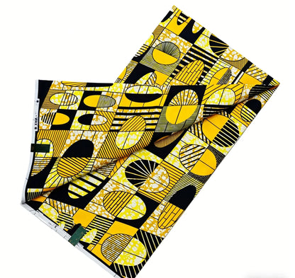 African Ankara Wax Print Fabric - 100% Cotton Batik Material for Sewing & Wholesale 6 Yards