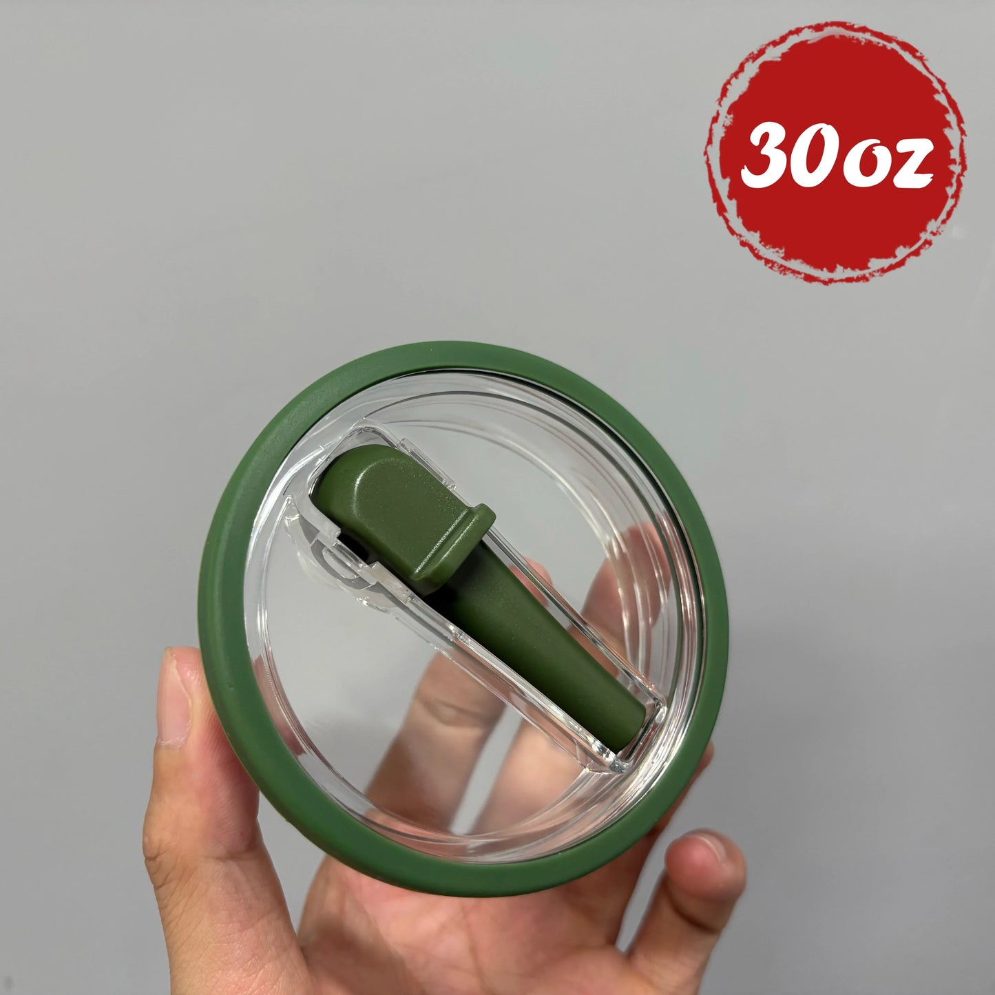 30oz/40oz Tumbler Flip Straw Lid Replacement – Spill-Proof Reusable Cover for Quencher Cups