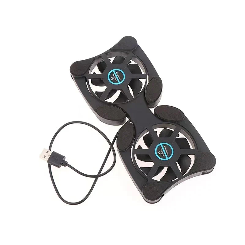 USB Mini Laptop Cooling Fan Stand - Foldable Notebook Cooler Pad, Radiator by Cooler Master, Computer Accessories