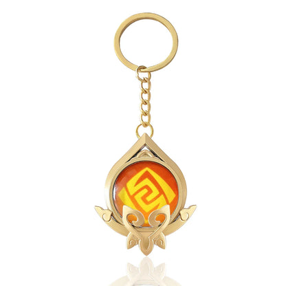 Genshin Impact Venti Eye Keychain 1:1 – Luminous Anime Cosplay Key Ring Backpack Pendant Gaming Accessories Gift